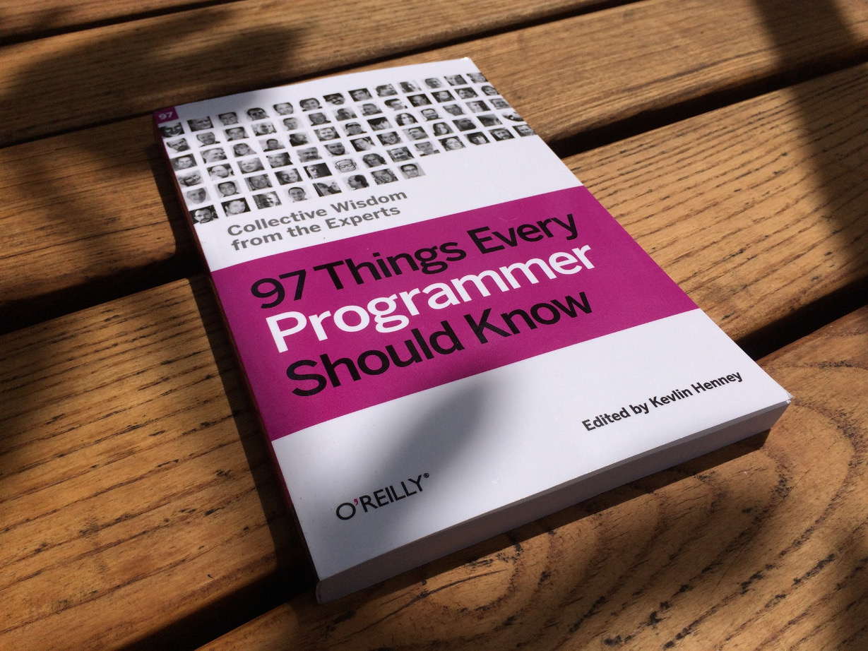 Books Read: 97 Things Every Programmer Should Know