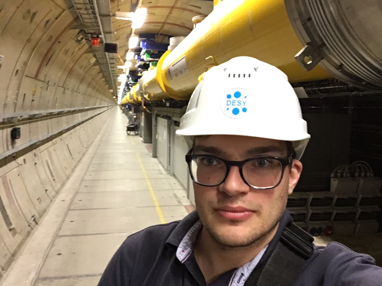 Jan in European XFEL tunnel